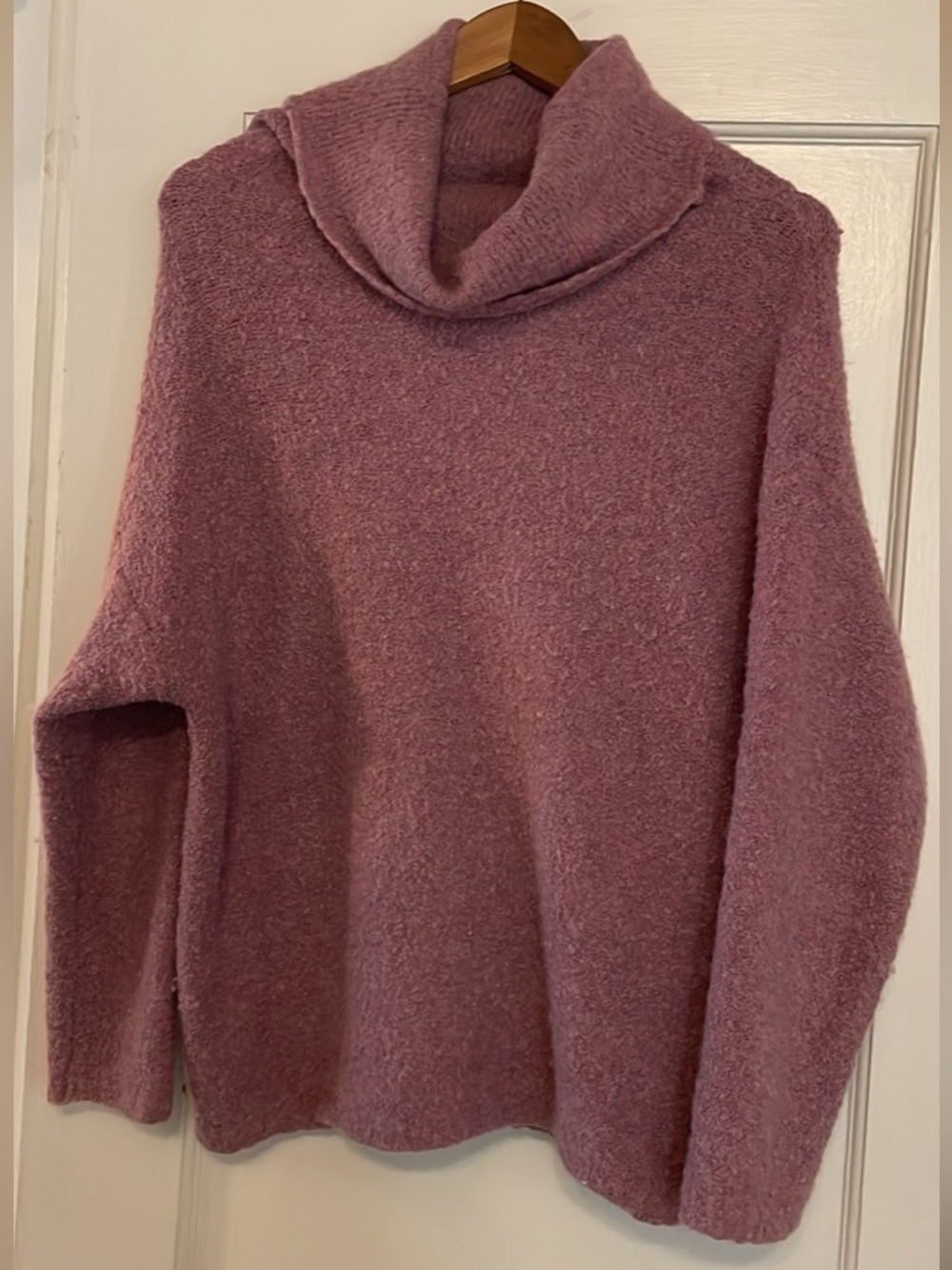 Catherine Malandrino Women's Mauve Cowl Neck Sweater med like new